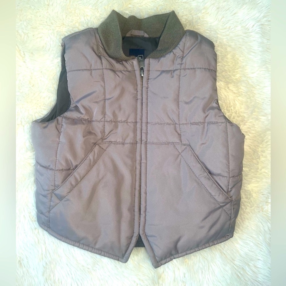 Baby Gap Toddler Kid's Puffer Vest | Olive Green |